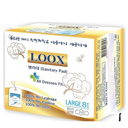 LOOX Sanitary Pad Large Wink 29 cm. 8 ชิ้น /ห่อ